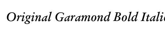 Original Garamond