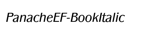 PanacheEF-BookItalic