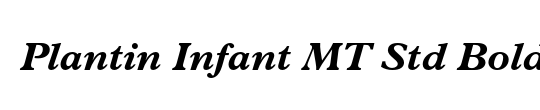 Plantin MT Bold Condensed