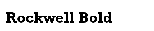Rockwell Condensed Bold