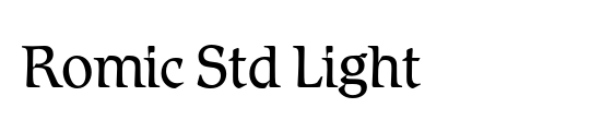 Romic Light Italic