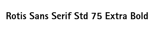 Rotis Serif Std