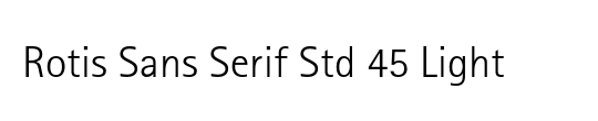 Rotis Serif Std