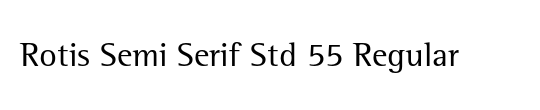 Rotis Serif Std