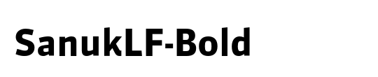 SanukLF-BoldItalic