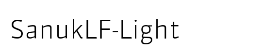 SanukLF-LightItalic