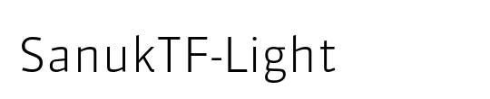 SanukTF-LightItalic