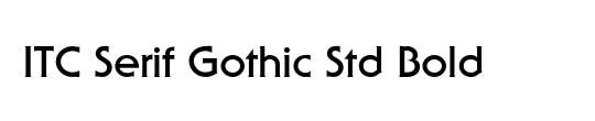 ITC Serif Gothic Std