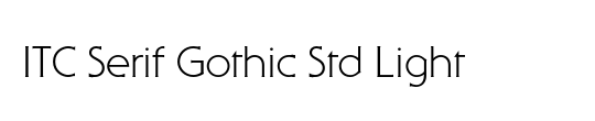 SerifGothic LT Light