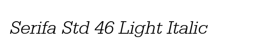Serifa LT 45 Light