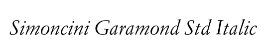 Simoncini Garamond Std