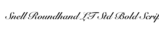 SnellRoundhand BoldScript