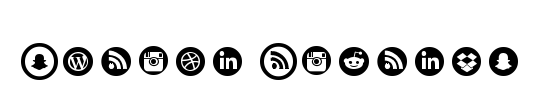 Social Icons Pro Set 1 - Rounded