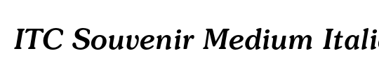 Souvenir-DemiItalic