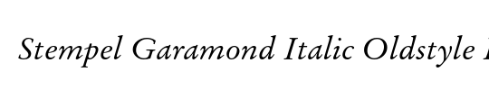 StempelGaramond LT Roman