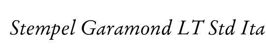 StempelGaramond LT Roman