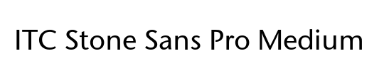 ITC Stone Sans Pro