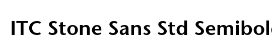 ITC Stone Sans Std