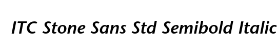 ITC Stone Sans Std