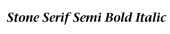 Stone Serif Sem OS ITCTT