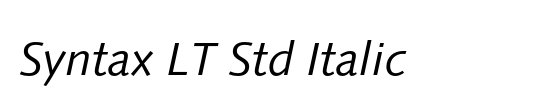 Syntax LT Std