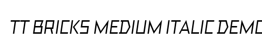 TT Bricks Medium Italic DEMO