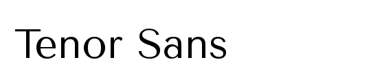 Tenor Sans