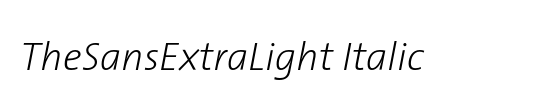 The Sans Extra Light-