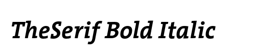 The Serif Bold-