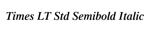 Times LT Semibold