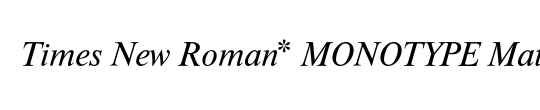 Math Italic