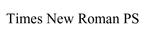 Times New Roman PS Std