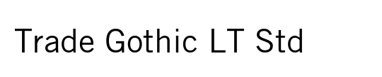 TradeGothic LT Bold