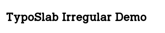 TypoSlab Irregular Demo