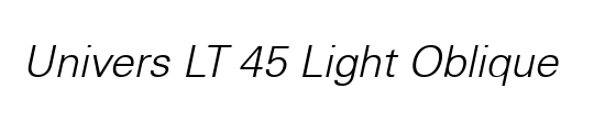 Univers CE 45 Light