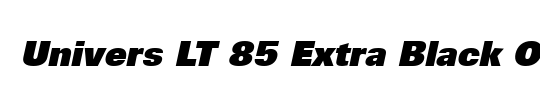 Univers LT 85 ExtraBlack