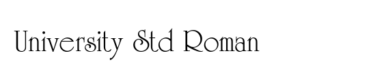 University Roman Italic