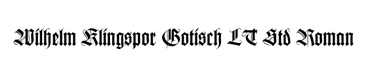 Caslon Gotisch BQ