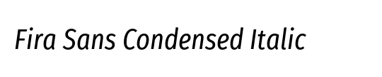 Fira Sans Condensed