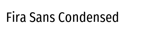 Fira Sans Condensed