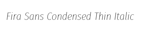 Uni Sans Thin Italic