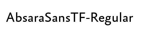 AbsaraSansTF-Regular