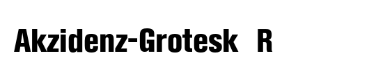 Akzidenz-Grotesk BQ