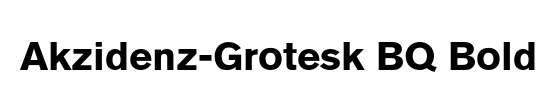 Akzidenz-Grotesk BQ