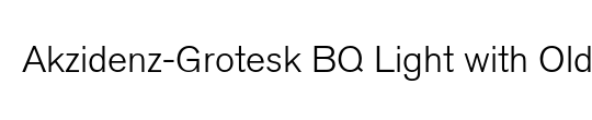 Berthold Akzidenz Grotesk BE