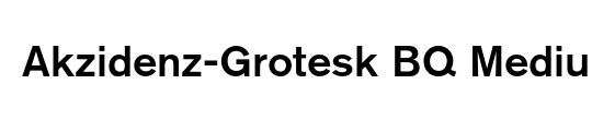 Akzidenz-Grotesk BQ