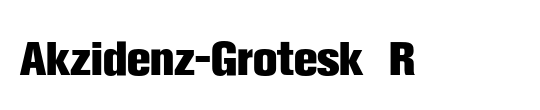 Akzidenz-Grotesk Condensed BQ