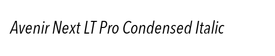 SDF Condensed Italic