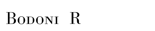 Bodoni Berthold Condensed BQ