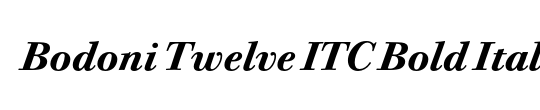 Bodoni Twelve ITC